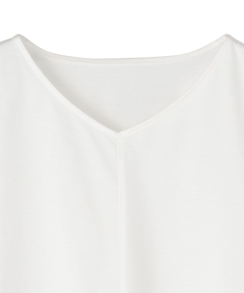 TOKYO SHIRTS(トウキョウシャツ)の「オパール袖 プルオーバー 五分袖(シャツ/ブラウス・レディース・グレー/オフホワイト/ブラック・M/L/LL)」の9枚目の写真