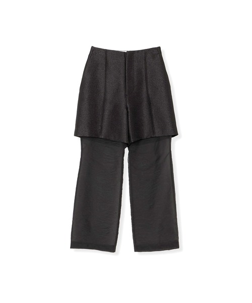 THINGS THAT MATTER（シングス ザット マター）の「METAL BUTCHER SHEER LAYERED PANTS / メタルブッチャーシアーレイヤードパンツ（その他パンツ・レディース・ブラック/ベージュ・1/2）」の11枚目の写真