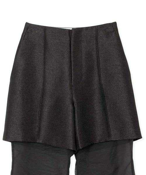 THINGS THAT MATTER（シングス ザット マター）の「METAL BUTCHER SHEER LAYERED PANTS / メタルブッチャーシアーレイヤードパンツ（その他パンツ・レディース・ブラック/ベージュ・1/2）」の13枚目の写真