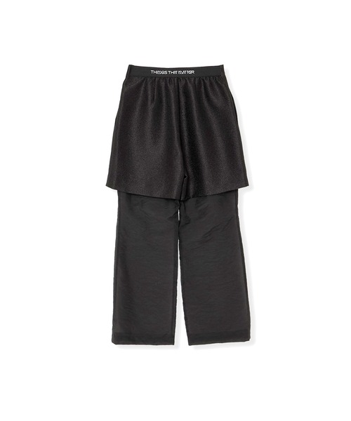 THINGS THAT MATTER（シングス ザット マター）の「METAL BUTCHER SHEER LAYERED PANTS / メタルブッチャーシアーレイヤードパンツ（その他パンツ・レディース・ブラック/ベージュ・1/2）」の12枚目の写真