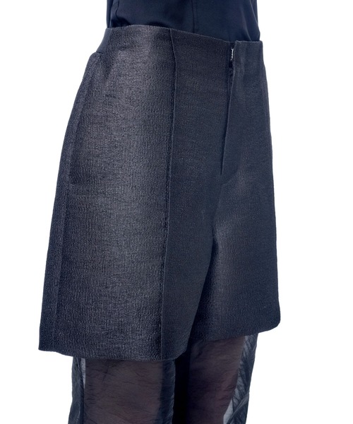 THINGS THAT MATTER（シングス ザット マター）の「METAL BUTCHER SHEER LAYERED PANTS / メタルブッチャーシアーレイヤードパンツ（その他パンツ・レディース・ブラック/ベージュ・1/2）」の9枚目の写真