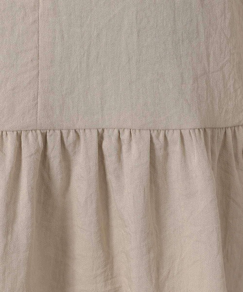 LAKOLE（ラコレ）の「【セットアップ対応・接触冷感】リネンライクペプラムベスト / 575666（ベスト・レディース・オリーブ/グレイッシュベージュ/ブラウン/チャコールグレー・FREE）」の10枚目の写真