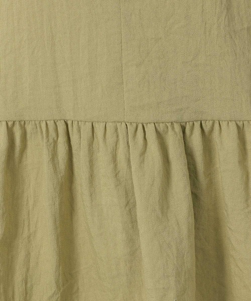 LAKOLE（ラコレ）の「【セットアップ対応・接触冷感】リネンライクペプラムベスト / 575666（ベスト・レディース・オリーブ/グレイッシュベージュ/ブラウン/チャコールグレー・FREE）」の11枚目の写真