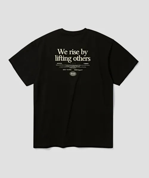 Vini(ヴィニ)の「Warrise レタリング半袖Tシャツ(Tシャツ/カットソー・レディース・ライトベージュ/ブラック/ホワイト・LARGE/MEDIUM)」の7枚目の写真