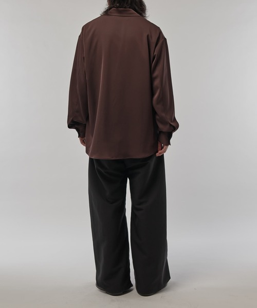 CULLNI（クルニ）の「【CULLNI/クルニ】テーラードZIPシャツ（シャツ/ブラウス・メンズ・アイボリー/ブラック/ブラウン・1/2）」の17枚目の写真