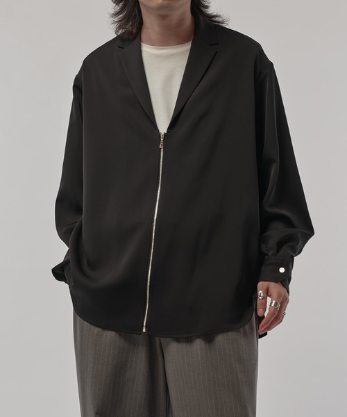 CULLNI/クルニ】テーラードZIPシャツ（シャツ/ブラウス）｜CULLNI