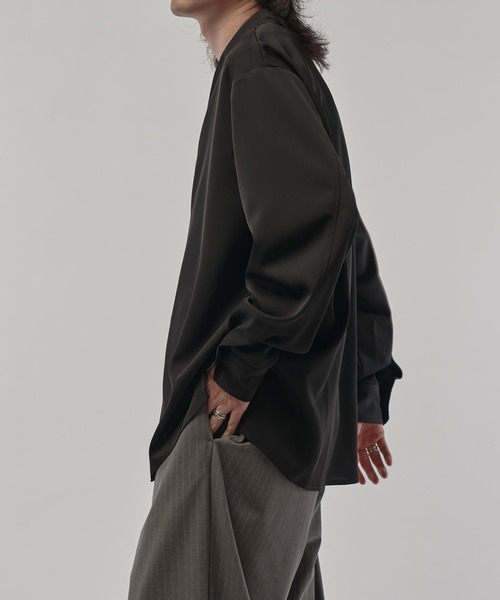 CULLNI/クルニ】テーラードZIPシャツ（シャツ/ブラウス）｜CULLNI