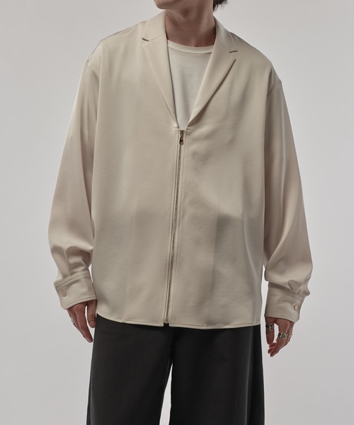 CULLNI/クルニ】テーラードZIPシャツ（シャツ/ブラウス）｜CULLNI