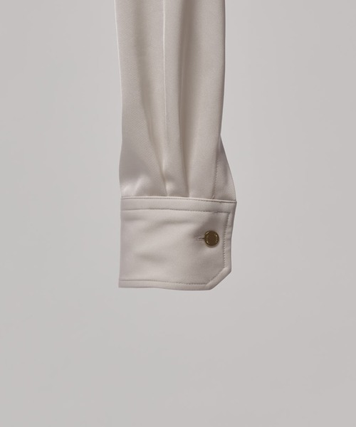 CULLNI（クルニ）の「【CULLNI/クルニ】テーラードZIPシャツ（シャツ/ブラウス・メンズ・アイボリー/ブラック/ブラウン・1/2）」の21枚目の写真