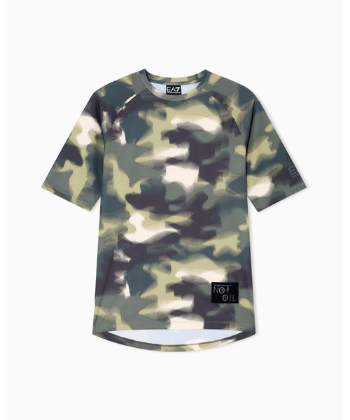 EMPORIO ARMANI EA7(エンポリオアルマーニイーエーセブン)の「<オンライン限定>【エンポリオ アルマーニ EA7】Urban Escape クルーネックTシャツ ストレッチテクニカルファブリック(Tシャツ/カットソー・メンズ・アーミー・LARGE/MEDIUM/SMALL/X-LARGE/X-SMALL/XX-LARGE)」の2枚目の写真