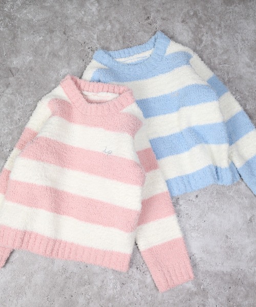 la poche biscuit（ラポシェビスキュイ）の「【もちふわシリーズ】トップス（ルームウェア/パジャマ・キッズ・サックスブルー/ピンク・130/120/110/100/90/80）」の3枚目の写真