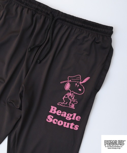 PEANUTS(ピーナッツ)の「PEAUTS ビーグルスカウト柄カチオンクロップドパンツ(その他パンツ・メンズ・ブラック/ブルー/杢グレー/チャコール・L/M/LL)」の1枚目の写真
