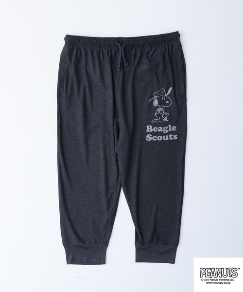 PEANUTS(ピーナッツ)の「PEAUTS ビーグルスカウト柄カチオンクロップドパンツ(その他パンツ・メンズ・ブラック/ブルー/杢グレー/チャコール・L/M/LL)」の6枚目の写真