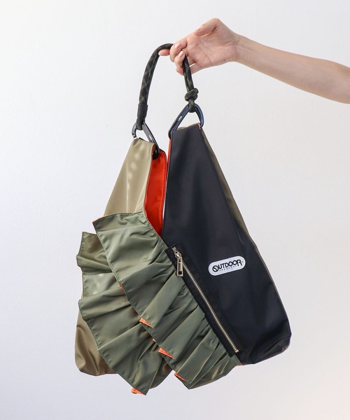RISLEY×OUTDOOR PRODUCTS 】バイカラートライアングルフリル
