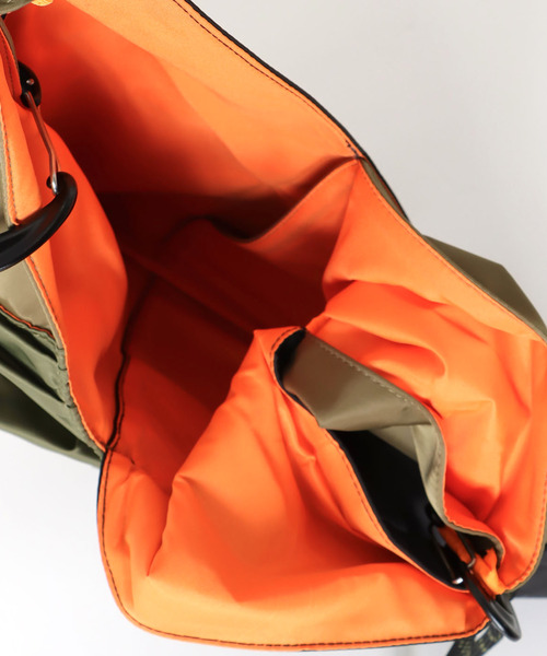 RISLEY×OUTDOOR PRODUCTS 】バイカラートライアングルフリルバッグ