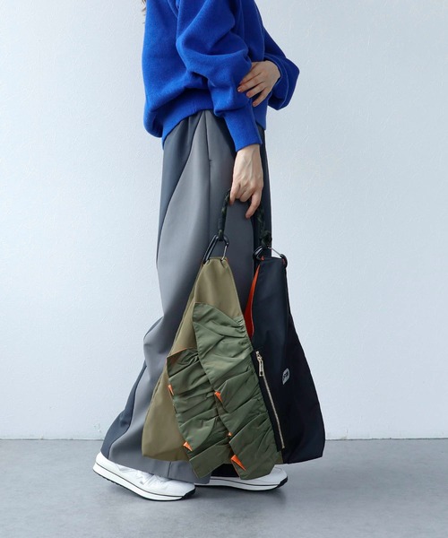 RISLEY×OUTDOOR PRODUCTS 】バイカラートライアングルフリルバッグ