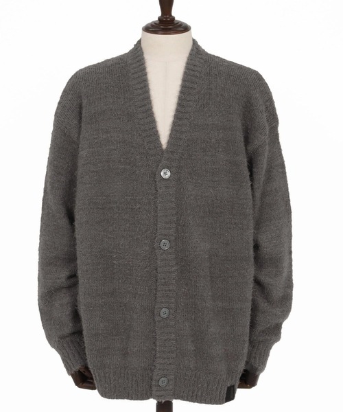 CAMBIO（カンビオ）の「mcg3676-Minimal Shaggy Knit Cardigan シャギーニットカーディガン（カーディガン/ボレロ・メンズ・ブラック/グレー/イエロー・M/L）」の14枚目の写真