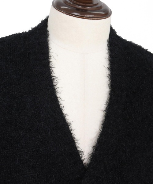 CAMBIO（カンビオ）の「mcg3676-Minimal Shaggy Knit Cardigan シャギーニットカーディガン（カーディガン/ボレロ・メンズ・ブラック/グレー/イエロー・M/L）」の11枚目の写真