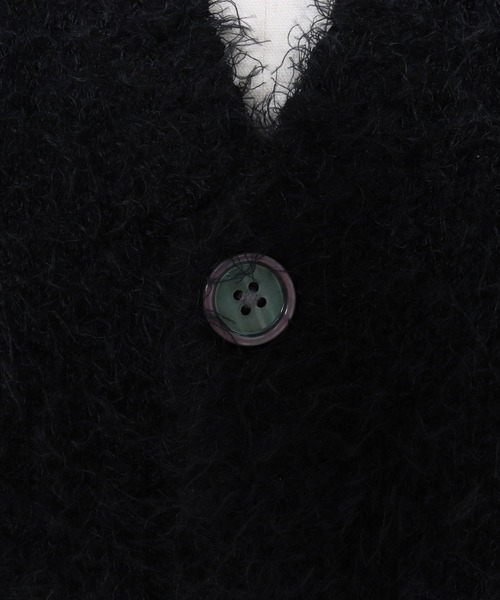 CAMBIO（カンビオ）の「mcg3676-Minimal Shaggy Knit Cardigan シャギーニットカーディガン（カーディガン/ボレロ・メンズ・ブラック/グレー/イエロー・M/L）」の9枚目の写真