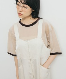 KBF | メッシュベロアリンガーTEE(Tシャツ/カットソー)