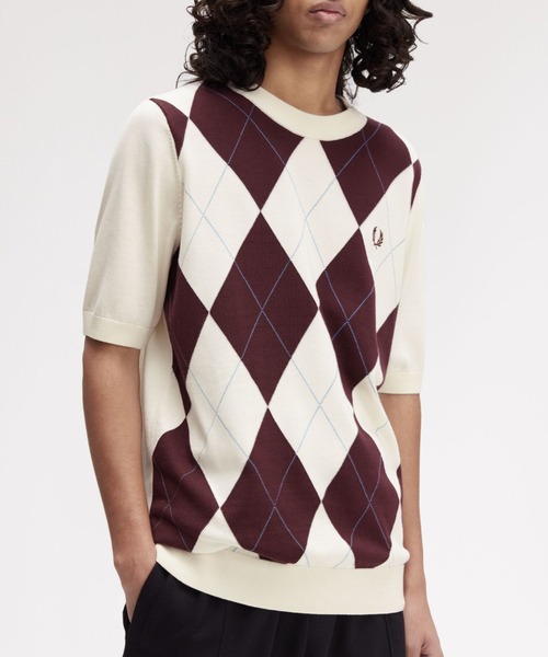 メ*4様 FRED PERRY アーガイルニット メ*4様 FRED PERRY アーガイルニット - メルカリ