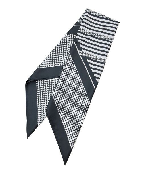 Green　Parks（グリーンパークス）の「70cm 幾何学柄スカーフ（バンダナ/スカーフ・レディース・ブラック/ブラウン・FREE）」の8枚目の写真