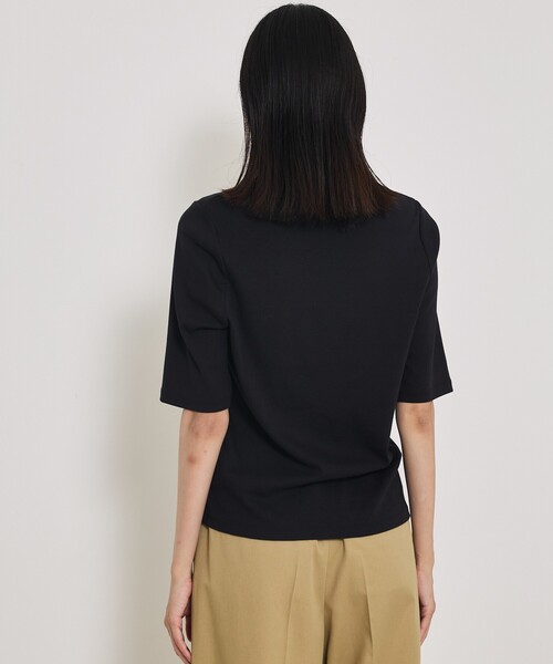 qualite(カリテ)の「【大人の着心地にごたわったTシャツ】プレミアムフライスT(Tシャツ/カットソー・レディース・ブラック/ワイン/オフホワイト/カーキ・フリー)」の18枚目の写真