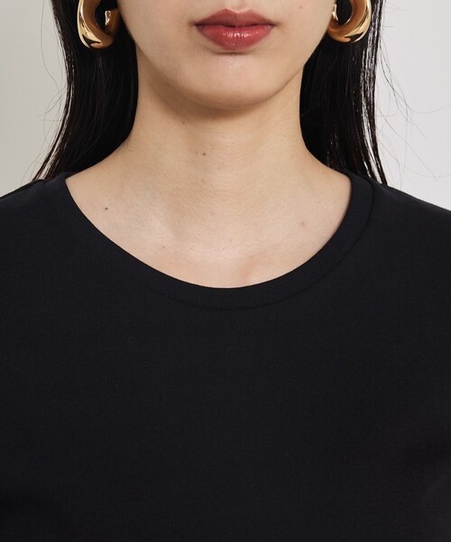 qualite(カリテ)の「【大人の着心地にごたわったTシャツ】プレミアムフライスT(Tシャツ/カットソー・レディース・ブラック/ワイン/オフホワイト/カーキ・フリー)」の17枚目の写真