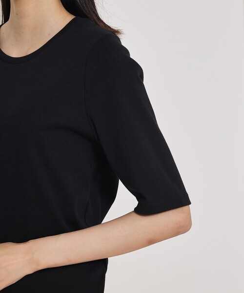 qualite(カリテ)の「【大人の着心地にごたわったTシャツ】プレミアムフライスT(Tシャツ/カットソー・レディース・ブラック/ワイン/オフホワイト/カーキ・フリー)」の16枚目の写真