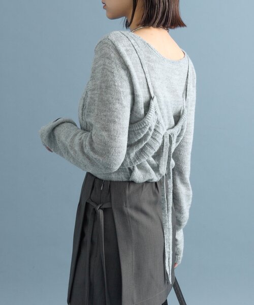 シアーニットビスチェSET（ニット/セーター）｜mystic