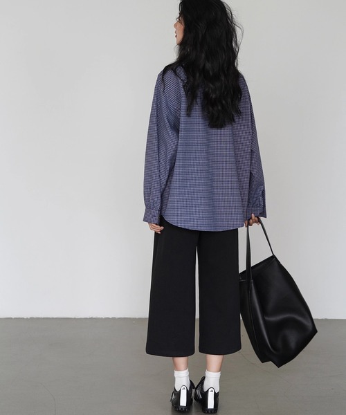 EIGHTHMONTH（エイスマンス）の「アンクルワイドパンツ EM25a006【EIGHTHMONTH】（デニムパンツ・レディース・ブラック・S/M/L）」の14枚目の写真