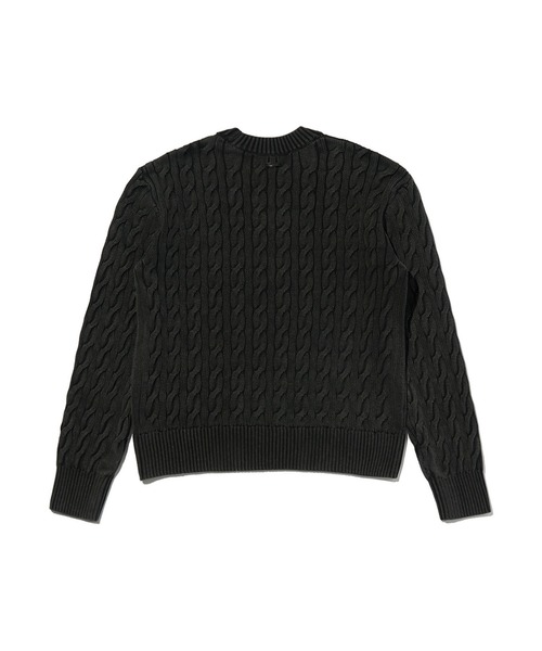 Levi's（リーバイス）の「Levi's/リーバイス ボーイフレンド ケーブルクルーネック プルオーバー（ニット/セーター・レディース・ブラック・XS/M/S）」の3枚目の写真