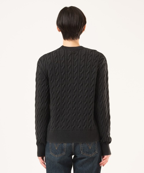 Levi's（リーバイス）の「Levi's/リーバイス ボーイフレンド ケーブルクルーネック プルオーバー（ニット/セーター・レディース・ブラック・XS/M/S）」の16枚目の写真
