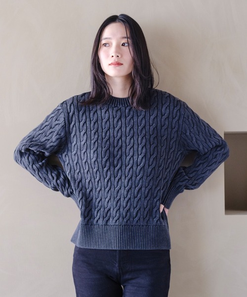 セール】Levi's/リーバイス ボーイフレンド ケーブルクルーネック プル