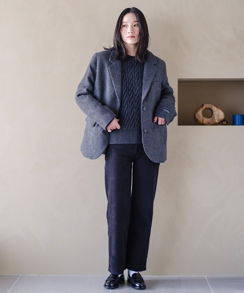 Levi's（リーバイス）の「Levi's/リーバイス ボーイフレンド ケーブルクルーネック プルオーバー（ニット/セーター・レディース・ブラック・XS/M/S）」の11枚目の写真