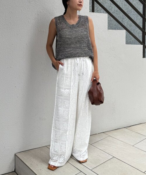 セール】2WAYメランジメッシュニットベスト（ニット/セーター