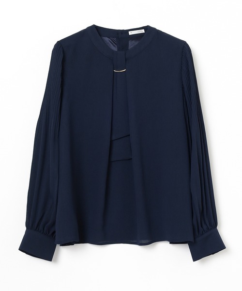 GLACIER lusso（グラシアルッソ）の「袖プリーツボウタイブラウス（シャツ/ブラウス・レディース・グレイッシュベージュ/ピンク系その他/ネイビー/アイボリー・M/S/L/LL）」の16枚目の写真