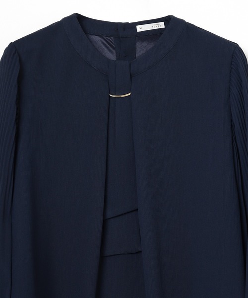 GLACIER lusso（グラシアルッソ）の「袖プリーツボウタイブラウス（シャツ/ブラウス・レディース・グレイッシュベージュ/ピンク系その他/ネイビー/アイボリー・M/S/L/LL）」の17枚目の写真