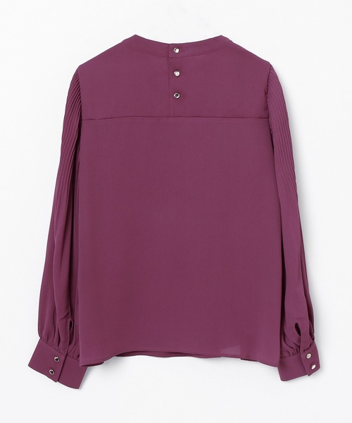 GLACIER lusso（グラシアルッソ）の「袖プリーツボウタイブラウス（シャツ/ブラウス・レディース・グレイッシュベージュ/ピンク系その他/ネイビー/アイボリー・M/S/L/LL）」の20枚目の写真