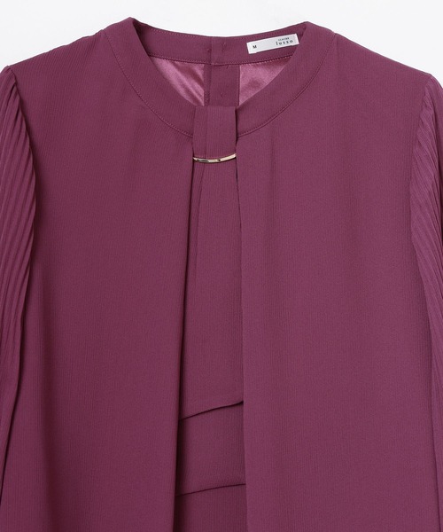 GLACIER lusso（グラシアルッソ）の「袖プリーツボウタイブラウス（シャツ/ブラウス・レディース・グレイッシュベージュ/ピンク系その他/ネイビー/アイボリー・M/S/L/LL）」の21枚目の写真