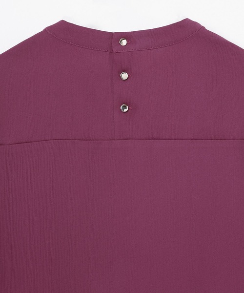 GLACIER lusso（グラシアルッソ）の「袖プリーツボウタイブラウス（シャツ/ブラウス・レディース・グレイッシュベージュ/ピンク系その他/ネイビー/アイボリー・M/S/L/LL）」の22枚目の写真