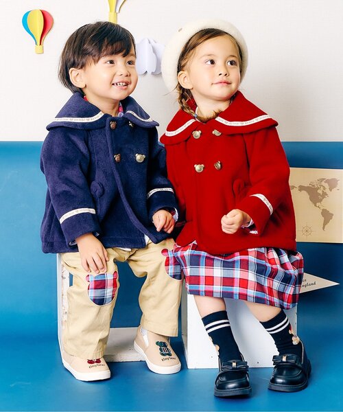 apres les cours（アプレレクール）の「tiny bear モチーフ付きパンツ（その他パンツ・キッズ・チェック/ベージュ・90/120/110/100/80）」の8枚目の写真