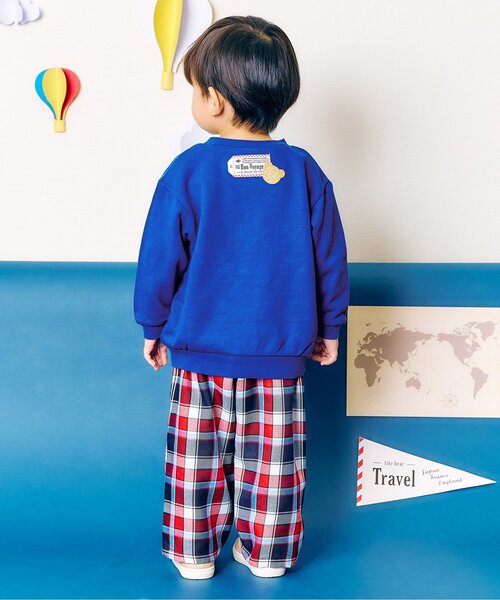 apres les cours（アプレレクール）の「tiny bear モチーフ付きパンツ（その他パンツ・キッズ・チェック/ベージュ・90/120/110/100/80）」の12枚目の写真