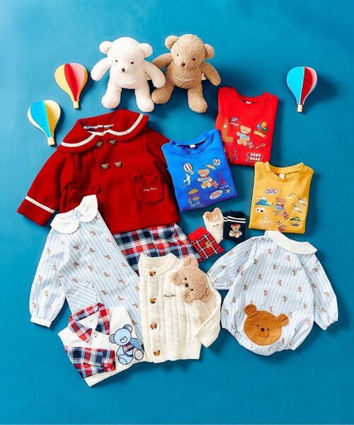 apres les cours（アプレレクール）の「tiny bear モチーフ付きパンツ（その他パンツ・キッズ・チェック/ベージュ・90/120/110/100/80）」の18枚目の写真