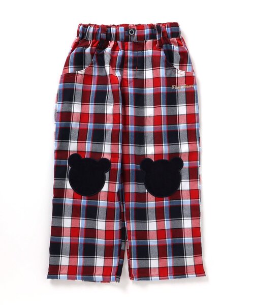 apres les cours（アプレレクール）の「tiny bear モチーフ付きパンツ（その他パンツ・キッズ・チェック/ベージュ・90/120/110/100/80）」の21枚目の写真