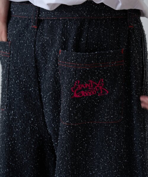 SOUNDSGOOOOD(サウンズグッド)の「【SOUNDSGOOOOD】デニムレイヤードパンツ(デニムパンツ・レディース・ブラック・ONE SIZE)」の7枚目の写真