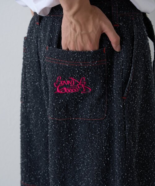 SOUNDSGOOOOD(サウンズグッド)の「【SOUNDSGOOOOD】デニムレイヤードパンツ(デニムパンツ・レディース・ブラック・ONE SIZE)」の8枚目の写真