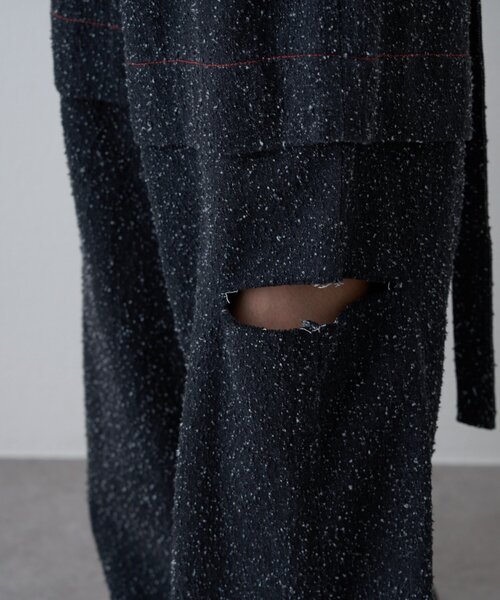 SOUNDSGOOOOD(サウンズグッド)の「【SOUNDSGOOOOD】デニムレイヤードパンツ(デニムパンツ・レディース・ブラック・ONE SIZE)」の9枚目の写真