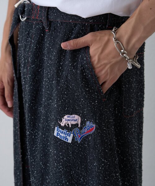 SOUNDSGOOOOD(サウンズグッド)の「【SOUNDSGOOOOD】デニムレイヤードパンツ(デニムパンツ・レディース・ブラック・ONE SIZE)」の10枚目の写真