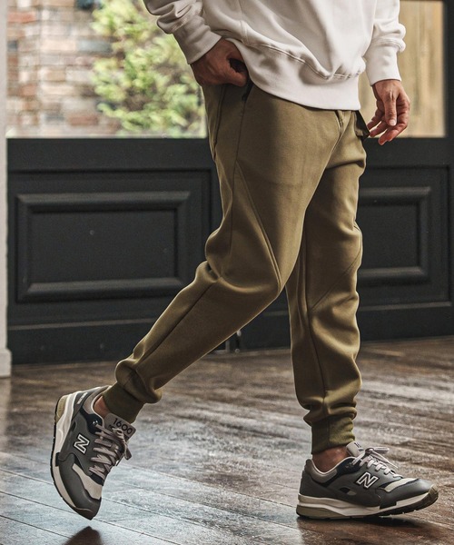 mp14030- アシメ異素材切り替えダンボールスウェットパンツ(HLCM0220